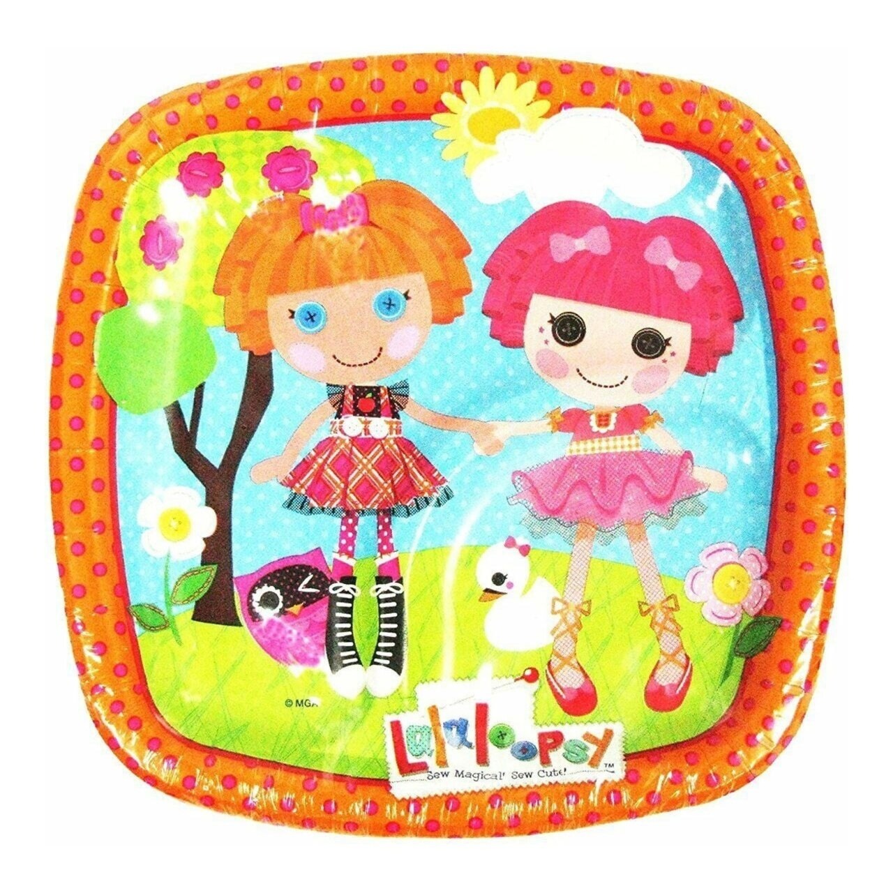Designware Plates - Lalaloopsy - Small 7 Inch - Paper - 8ct - Square - Orange